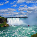 ボートで巡るナイアガラの滝デイアンドイブニングツアー